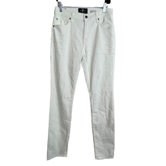 7 for all Mankind Paxtyn Luxe Performance White Men's Size 29x33 Jeans - Picture 1 of 8
